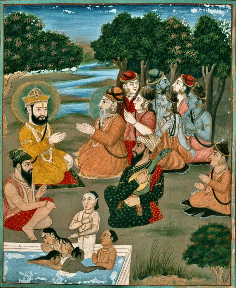 19 th century Janam Sakhi, Guru Nanak meets Natha Siddhas, Kapany collection