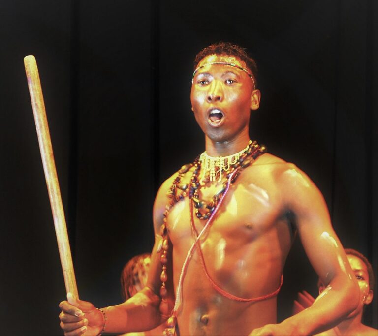 Tswana Stick Dancer