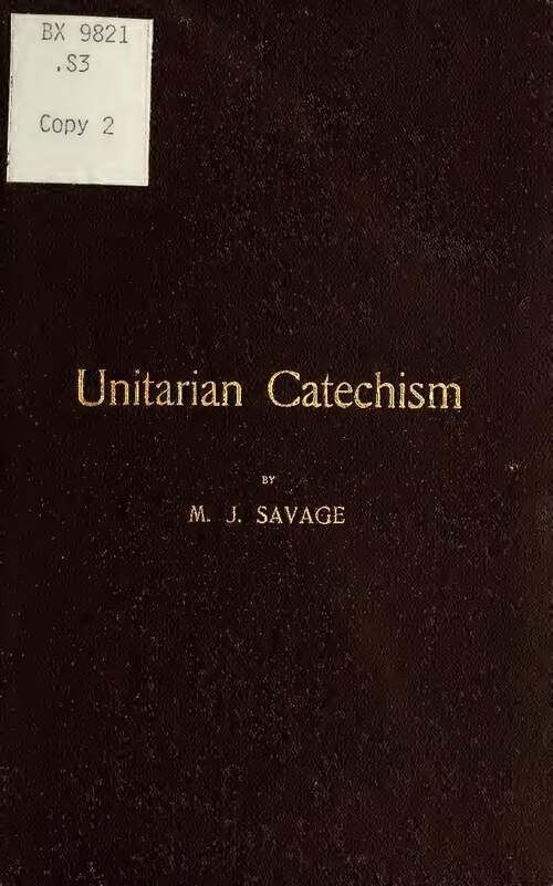 Historical Unitarian catechism