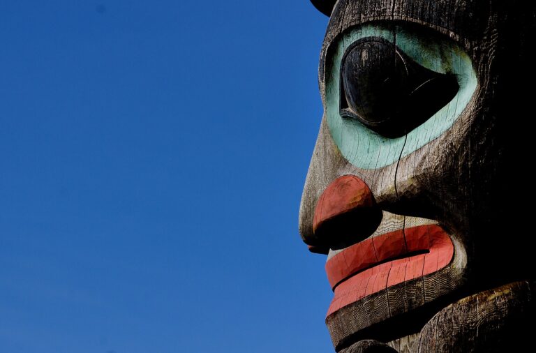 Totem pole in Alaska