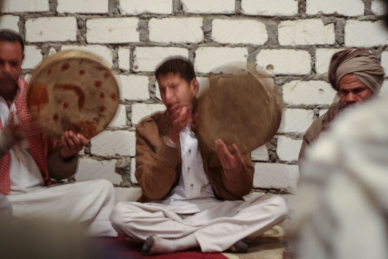 Sufi dhikr cirlce in Siwa Oasis, Egypt