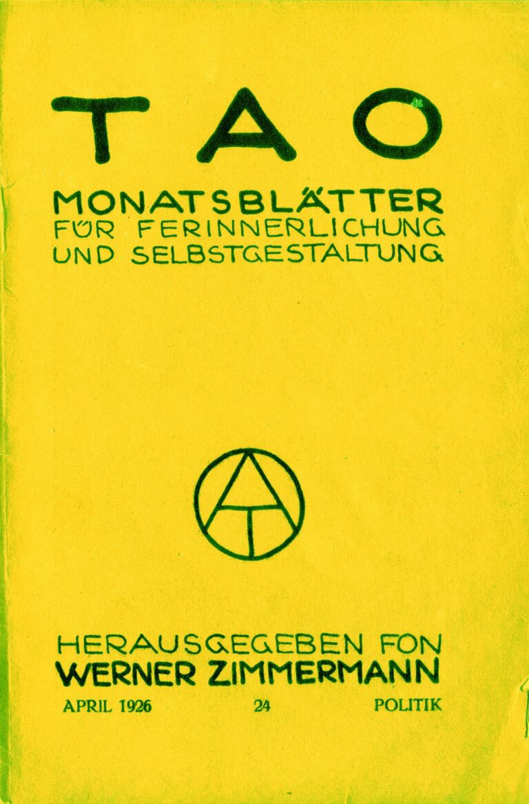 TAO 24 Werner Zimmermann 1926 04 Politik