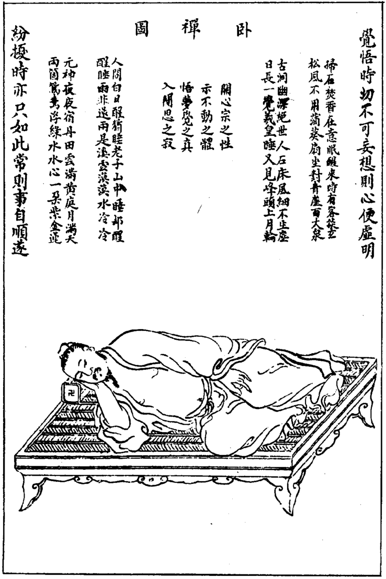 性命圭旨 卧禪圖
