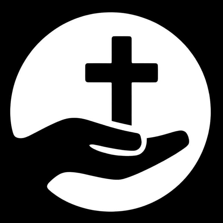 Unitarian Christian symbol - black and white