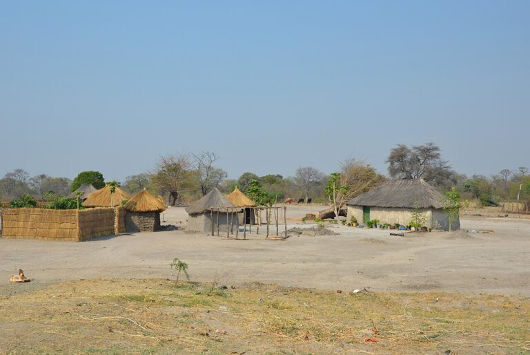 Obydlí v Caprivi Strip - Namibie