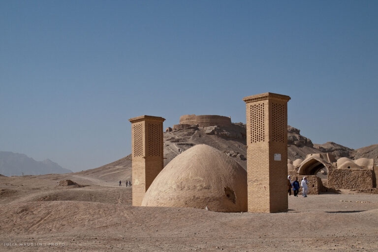 Tower of Silence Wind Towers and Ice Chamber Yazd Iran