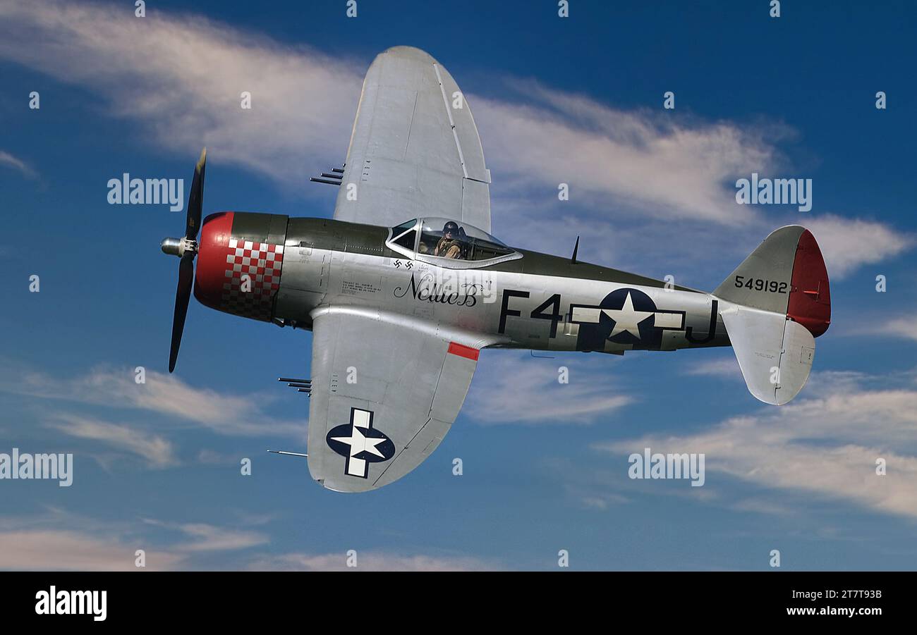 Republic P-47 Thunderbolt - Thunderbolt ground attack aircraft hi-res stock photography and images
