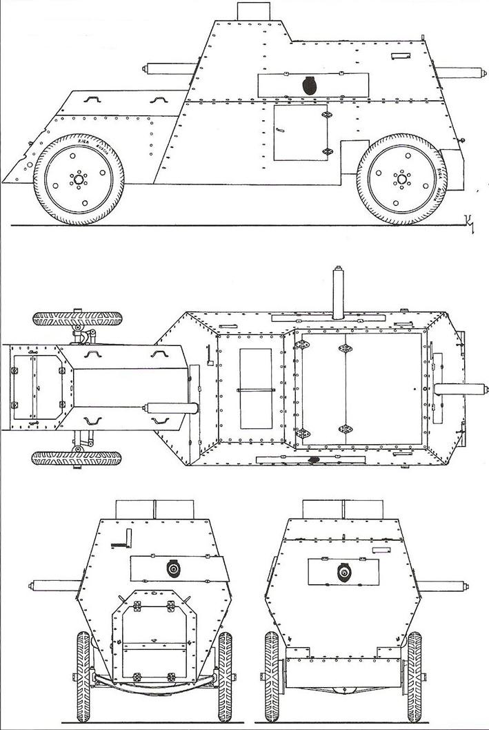 Russo-Balt Type C Armoured Car military land vehicle image 1