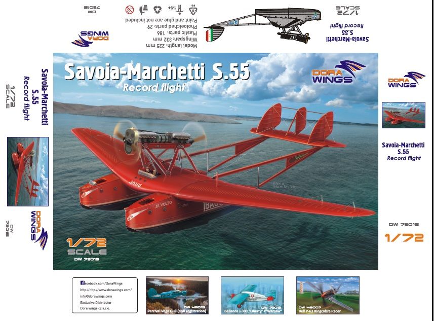 Savoia-Marchetti S.55 - DW 72015 Savoia-Marchetti S.55 "Record Flights" - Albion Hobbies