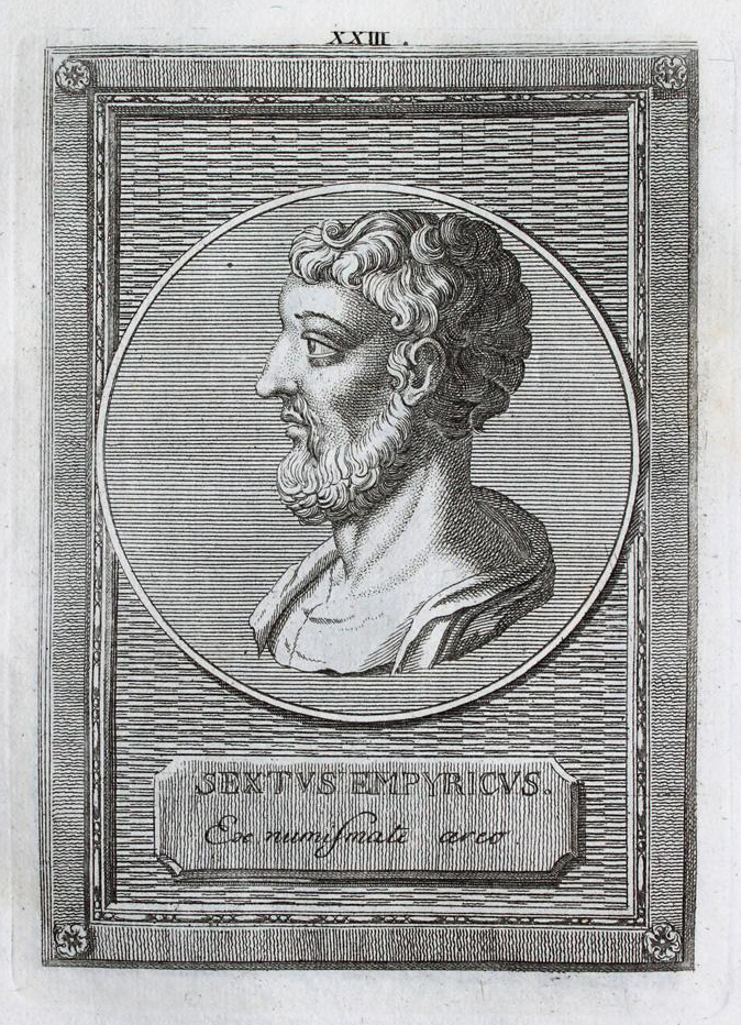 Sextus Empiricus in an 1801 Riedel engraving