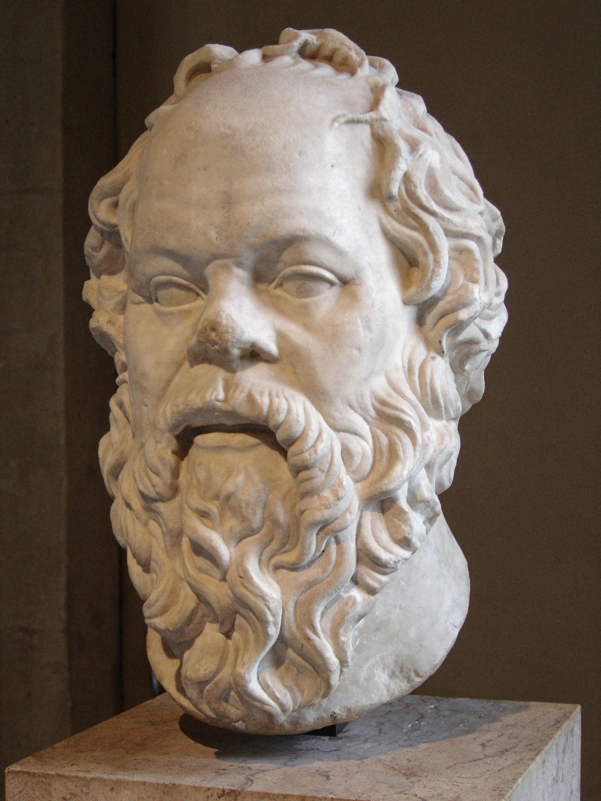 Socrates bust at the Louvre