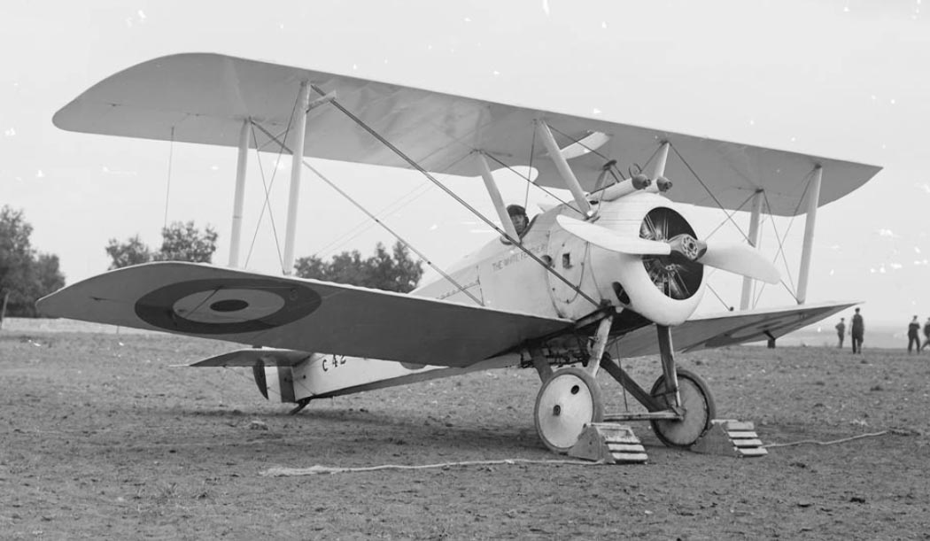 Sopwith Camel at an airfield