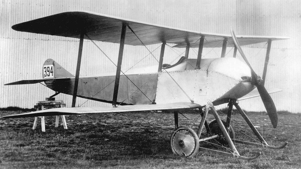 Sopwith Tabloid parked in profile