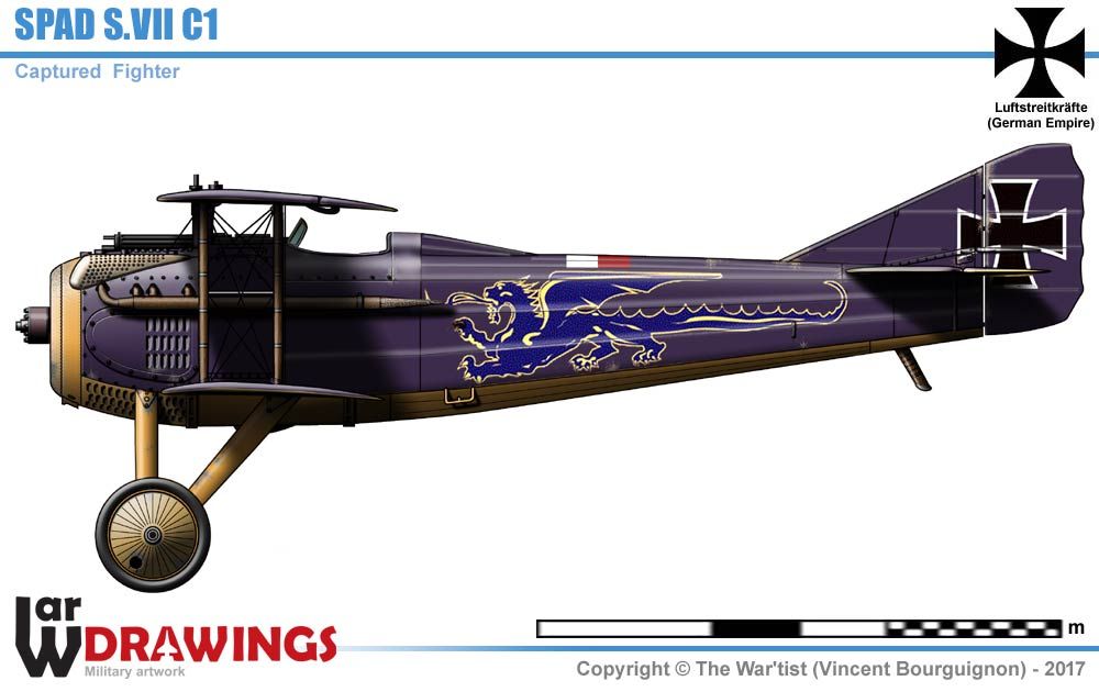SPAD S.VII - SPAD S.VII Ww1 aircraft, Vintage aircraft, Luftwaffe