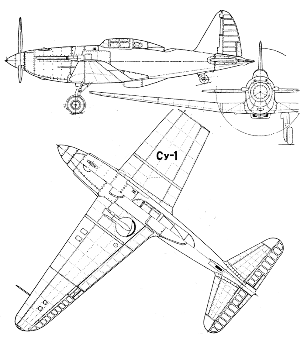 Sukhoi Su-1 aircraft technical scheme