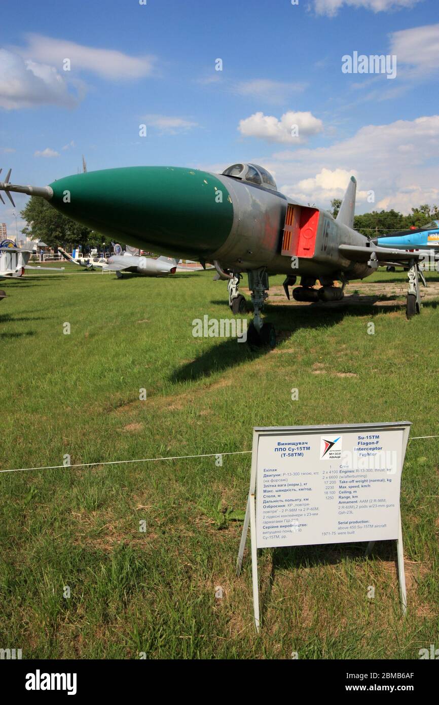 Sukhoi Su-15 - Exterior view of a Sukhoi Su-15 "Flagon" twinjet supersonic interceptor