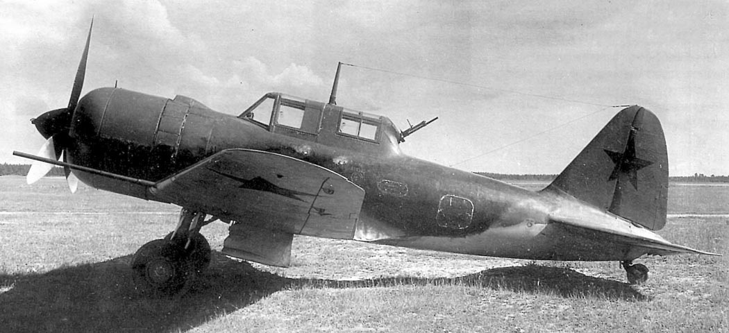 Sukhoi Su-6 prototype shown during ground testing.