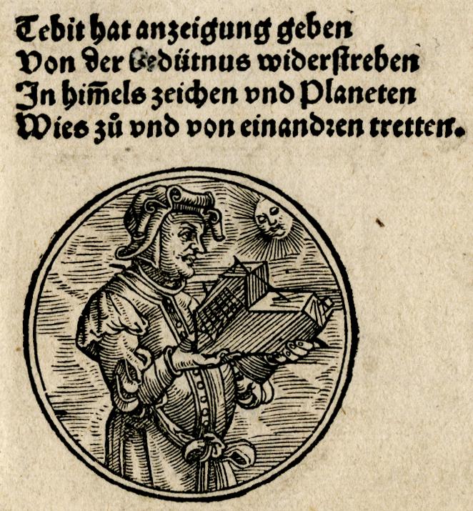 Thebit in a German astronomical woodcut