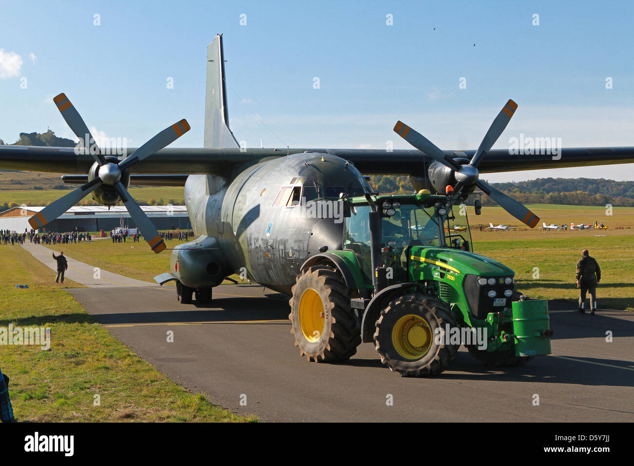 Transall C-160 - A Transall C-160 military aircraft has arrived at the airfield in