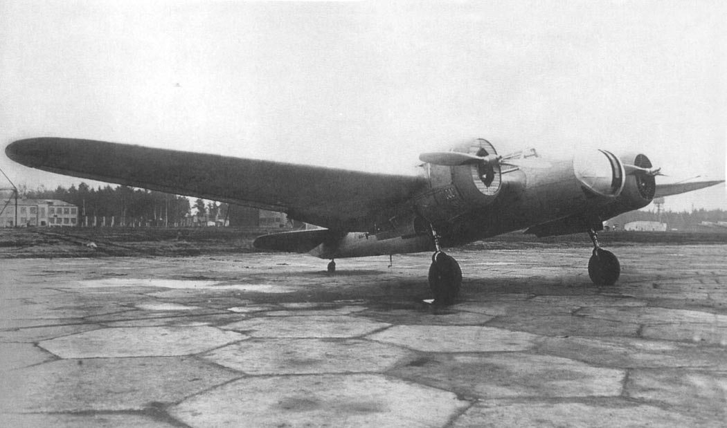 Tupolev SB parked on an airfield