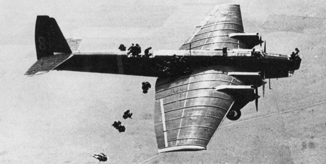 Tupolev TB-3 heavy bomber on the ground