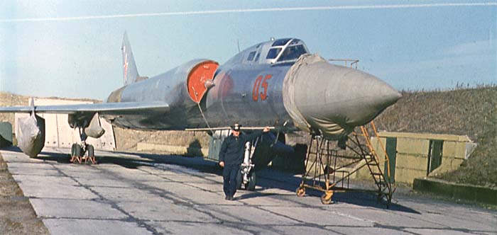 Tupolev Tu-128 long-range interceptor on the ramp