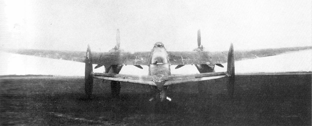 Tupolev Tu-2 parked twin-engine bomber