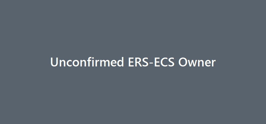 Unconfirmed ERS-ECS Owner logo