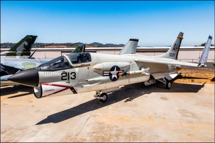 Vought F-8 Crusader - aircrafts, Army, Fighter, Jets, Usa, Marine, Vought, F 8, Crusader hd wallpaper aircrafts, Army, Fighter, Jets, Usa, Marine, Vought, F 8,...
