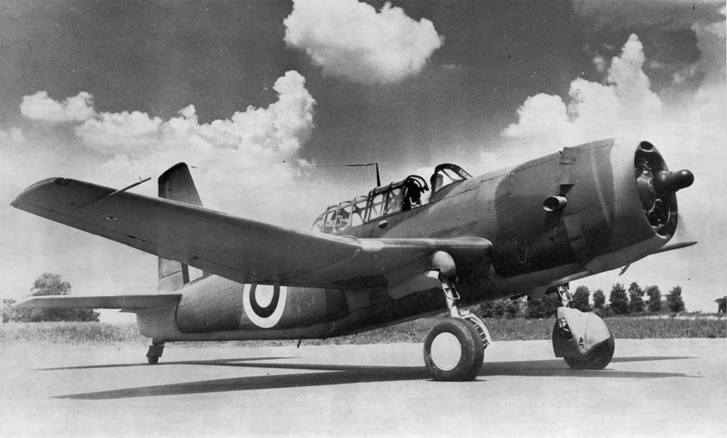 Vultee Vengeance dive bomber in RAF markings
