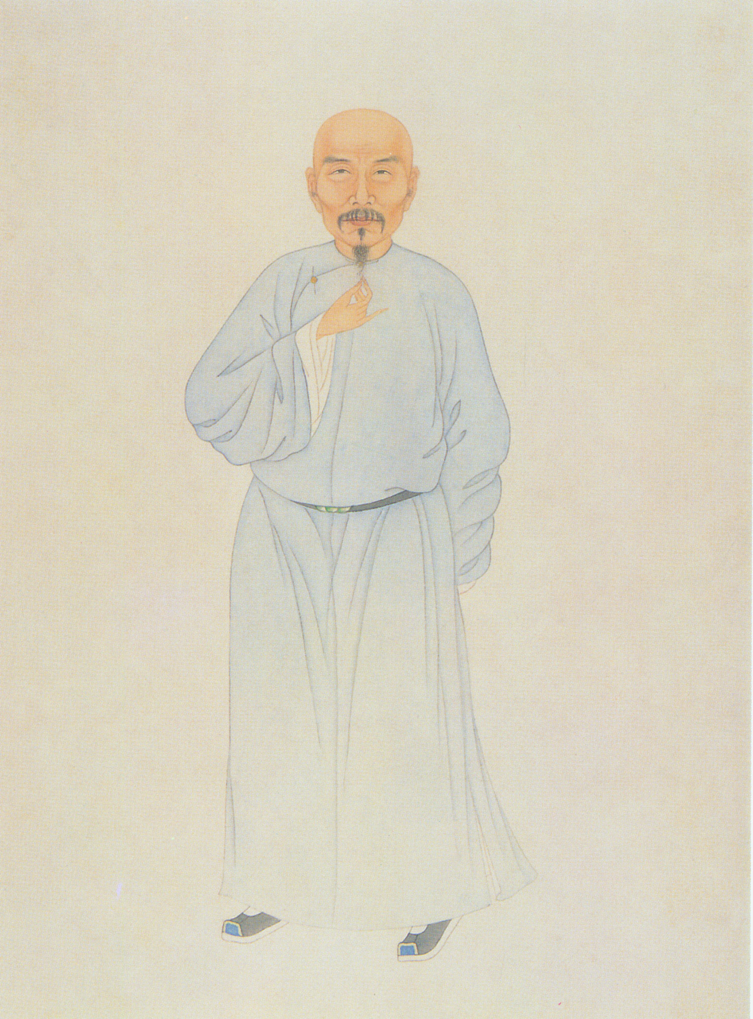 Wei Yuan in a Qing scholar-portrait tradition