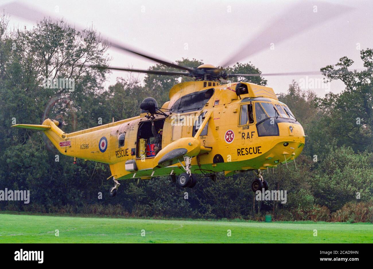 Westland Sea King - Xz596 raf westland sea king helicopter hi-res stock photography and