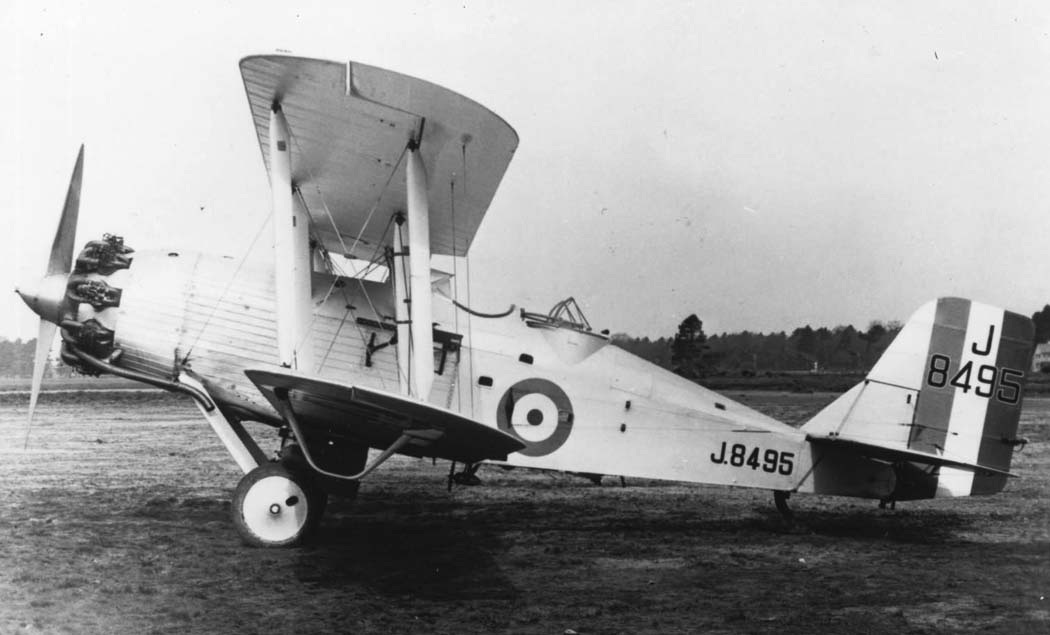 Westland Wapiti biplane rear quarter view on the ground