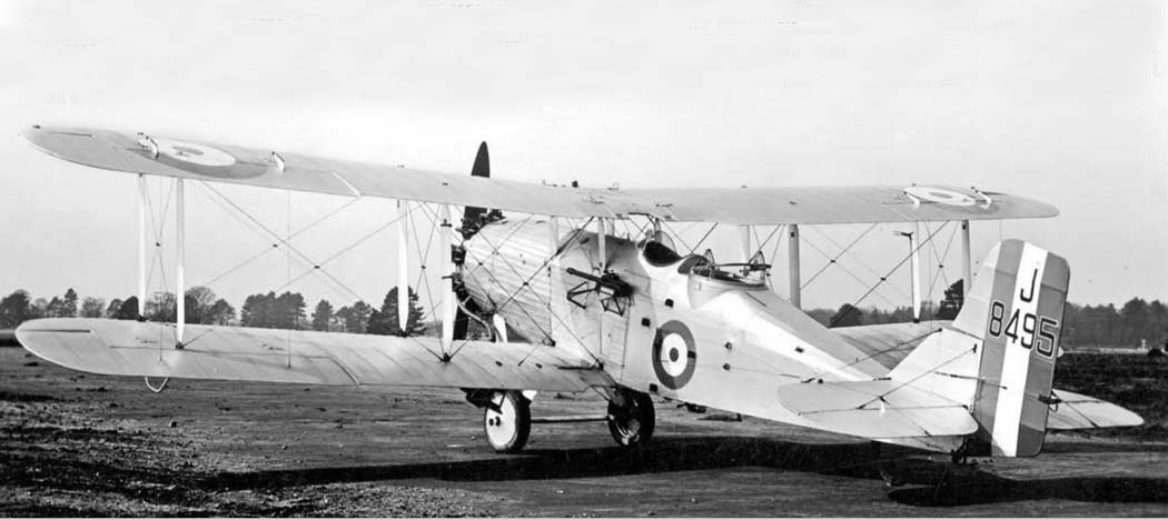 Westland Wapiti biplane side view on the ground