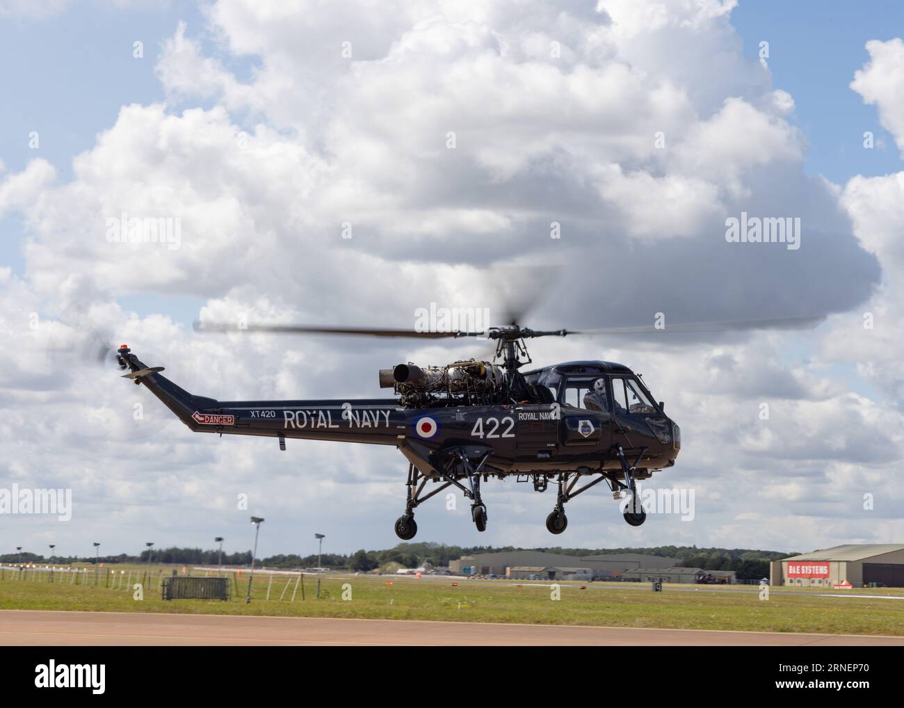 Westland Wasp - Westland Wasp HAS1 helicopter operated by Navy Wings leaves the 2023