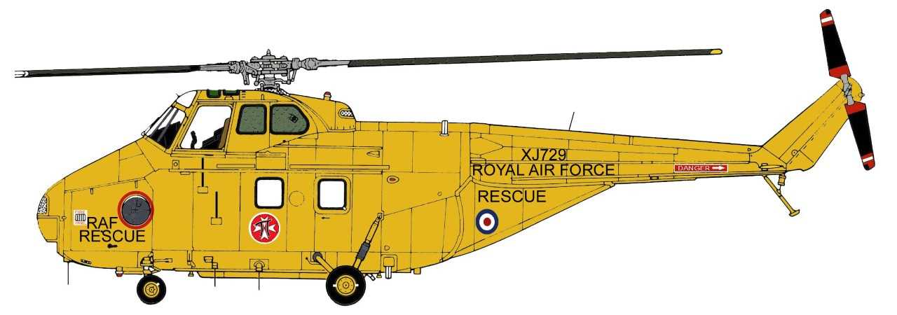 Westland Whirlwind HAR.10 helicopter cabin and fuselage view
