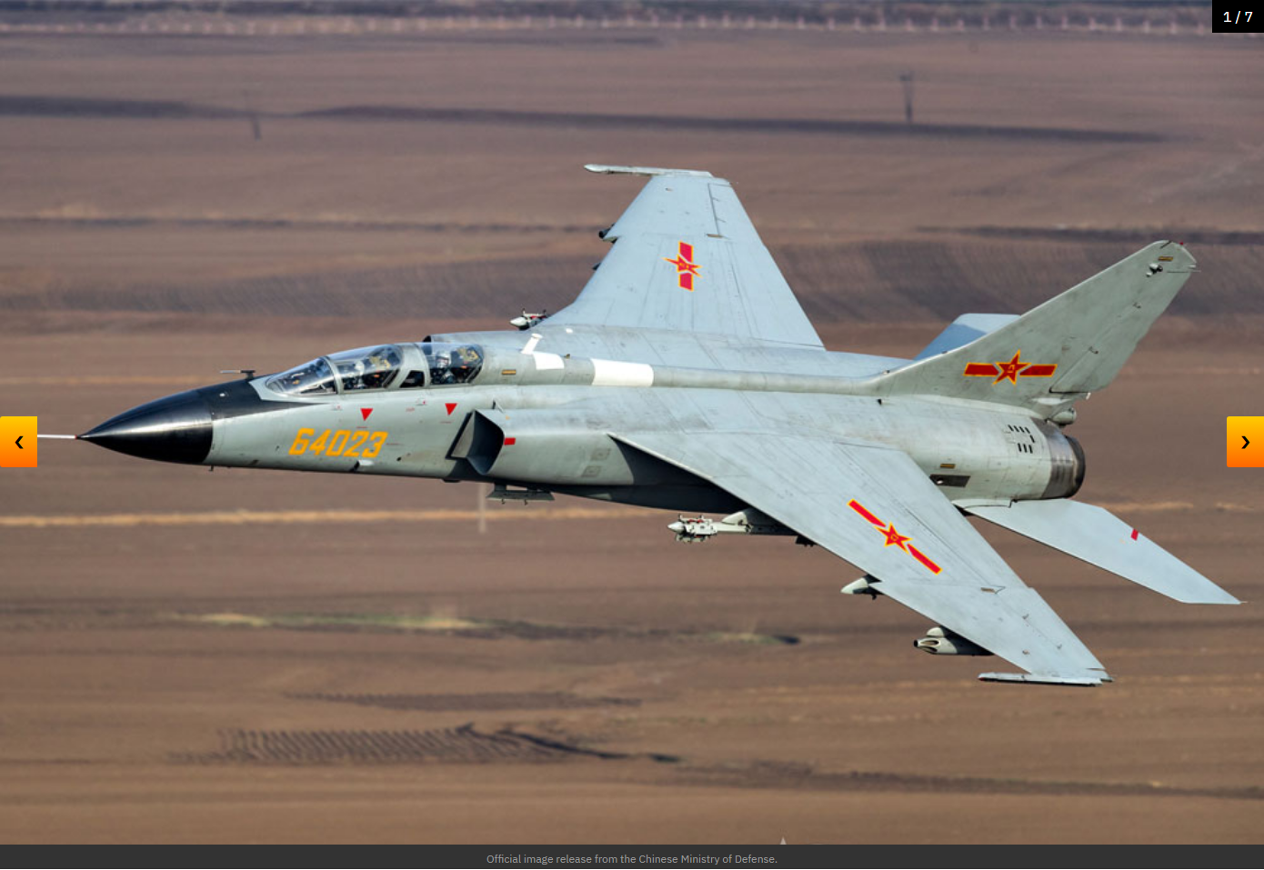 Xian JH-7 - Official image release from the Chinese Ministry of Defense