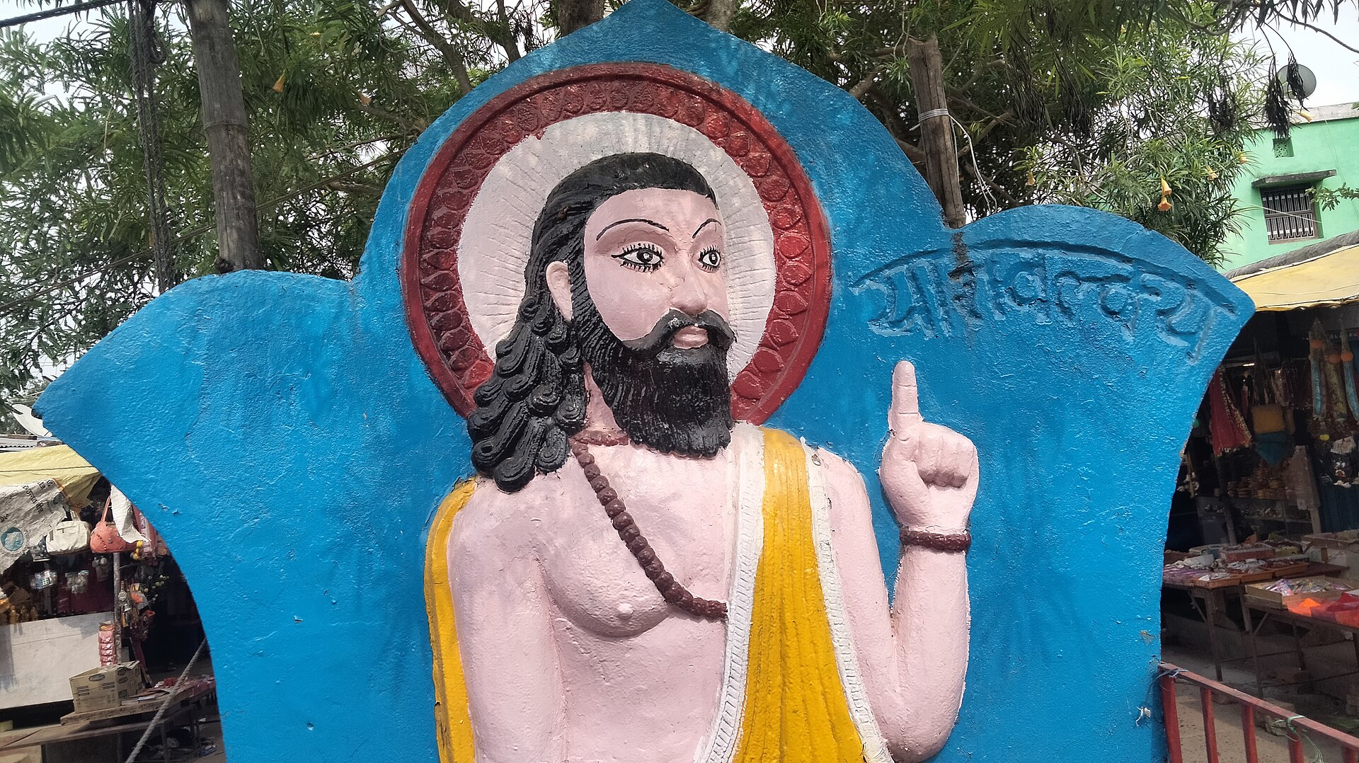 Yajnavalkya statue at Uchchaith Bhagawati Mandir