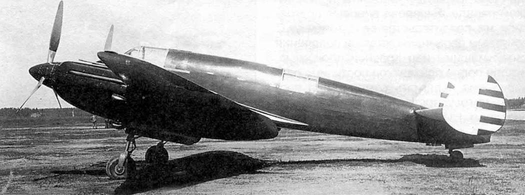 Yakovlev Yak-2 parked side view showing twin tail