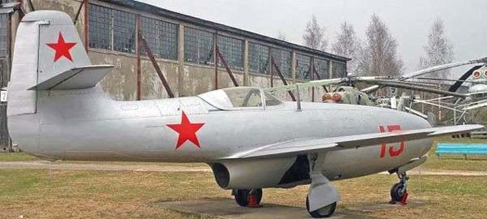 Yakovlev Yak-23 preserved fighter displayed outdoors