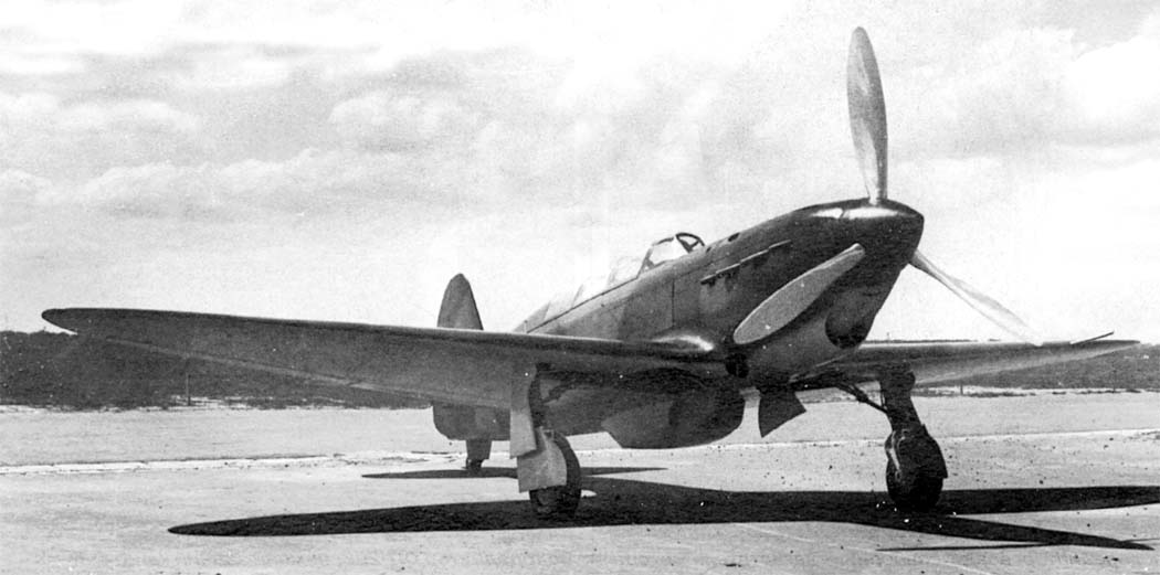Yakovlev Yak-7 UTI-26 prototype aircraft on the ground